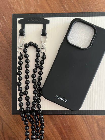 Black Cover & Natural Onyx Strap