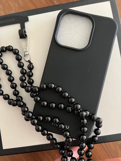 Black Cover & Natural Onyx Strap