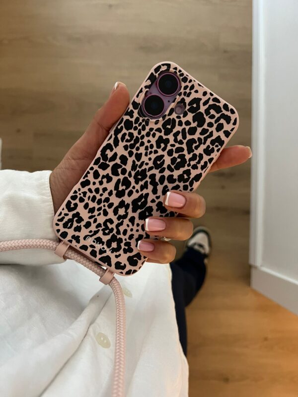 ⁦כיסוי לטלפון מנומר פינק ושרוך תואם Leopard Pink | מהדורה מוגבלת⁩ – תמונה ⁦2⁩