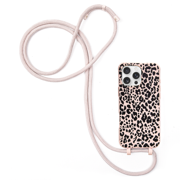 כיסוי לטלפון מנומר פינק ושרוך תואם Leopard Pink | מהדורה מוגבלת